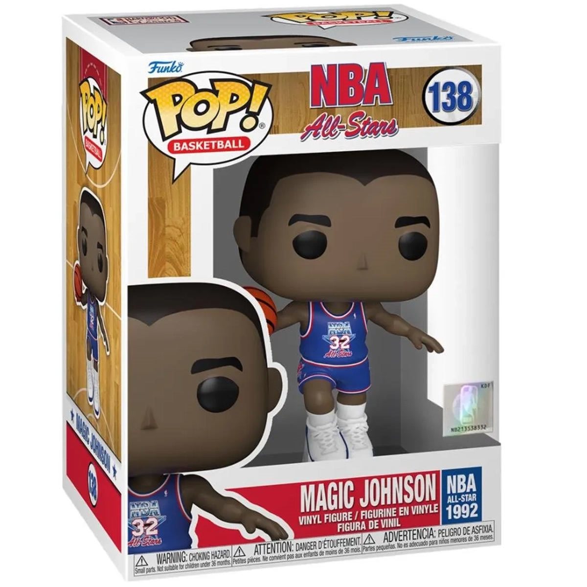 NBA Legends Magic Johnson (Blue All-Star Uniform 1992) Pop! Vinyl Figure